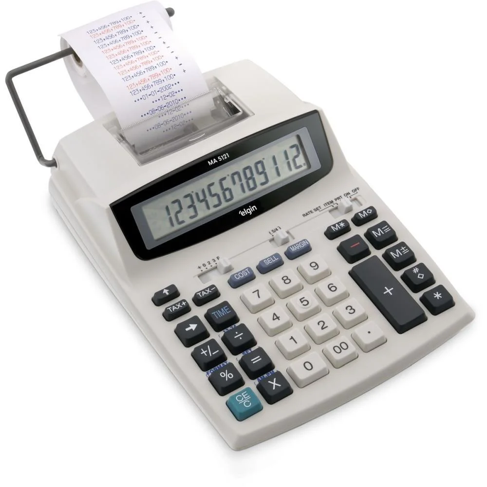 Calculadora De Impressao 12 Dig. Ma5121 Bicolor Elgin - imagem 2