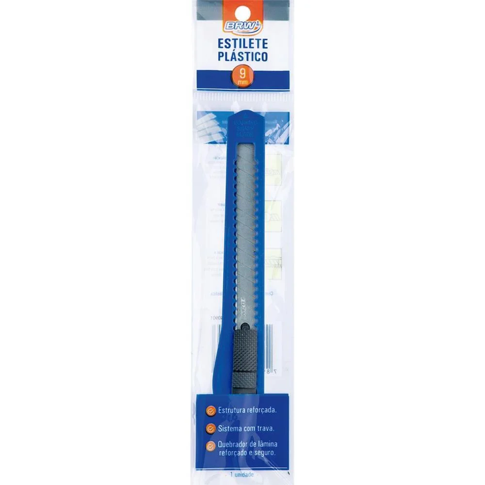 Estilete Estreito 9Mm Plastico (S) Brw - imagem 2