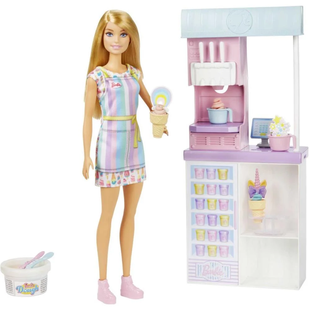 Barbie Profissoes Conjunto Quiosque De Sorvete Mattel (Unidade) - imagem 7