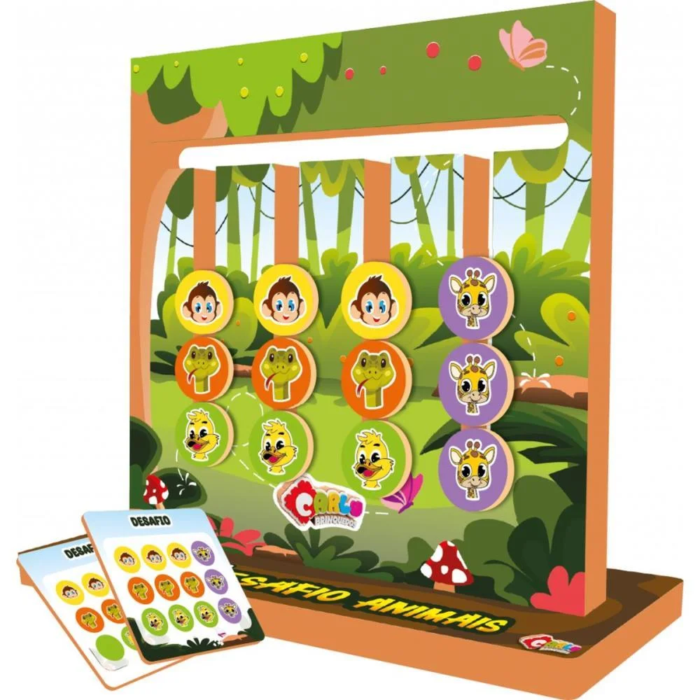 Jogo Educativo Desafio Animais Carlu (Unidade) - imagem 2