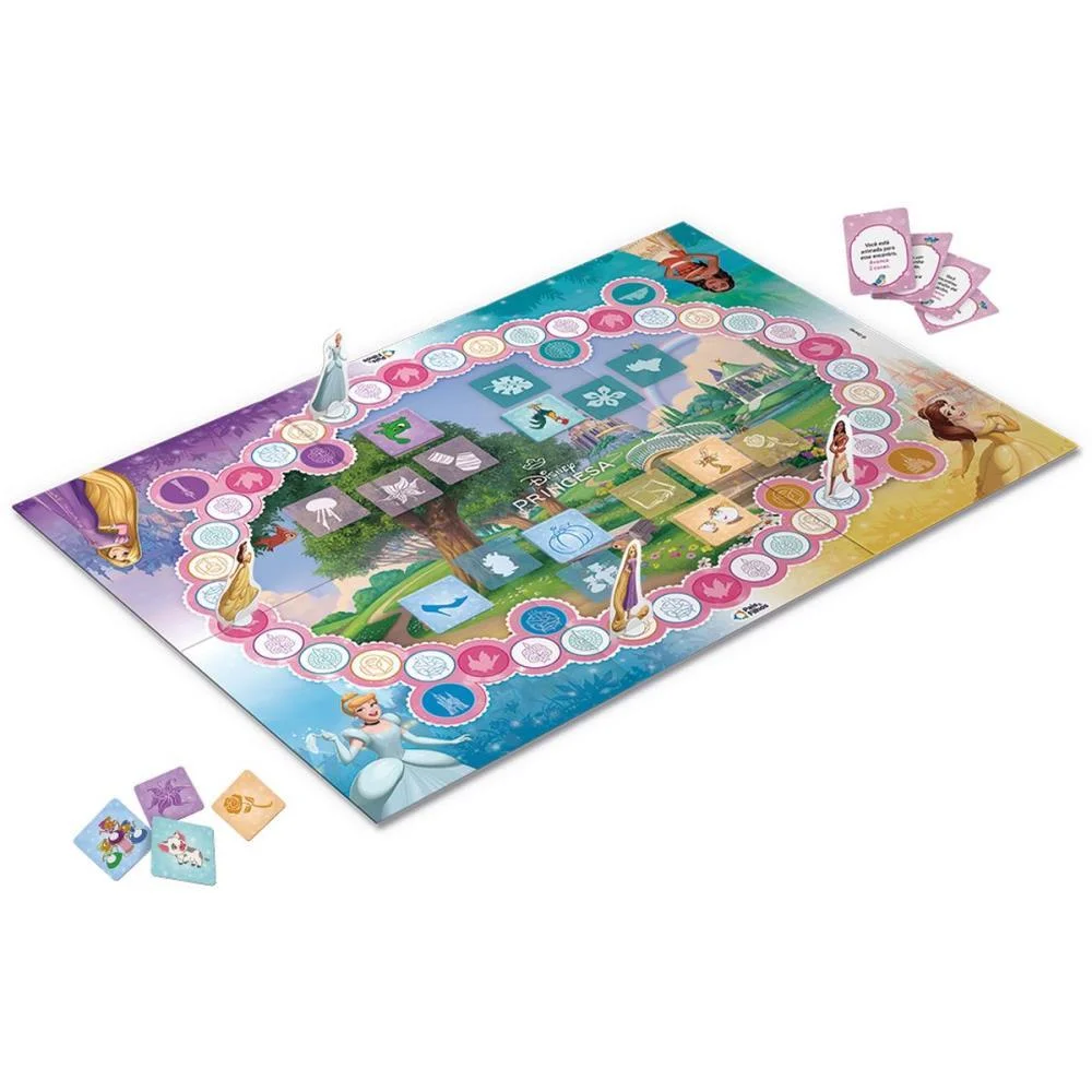 Jogo De Tabuleiro Festival Das Princesa Disney Pais E Filhos (Unidade) - imagem 5