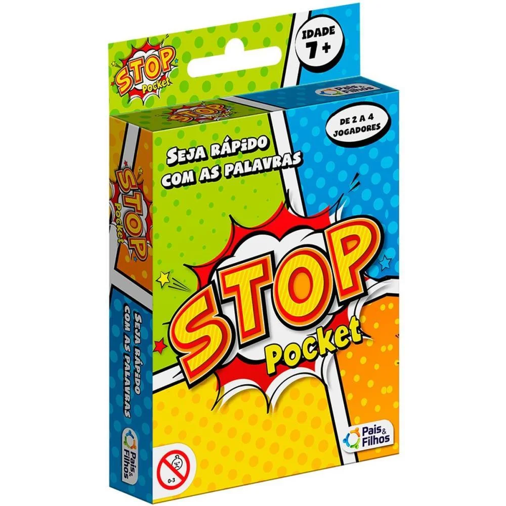 Jogo De Cartas Stop Pocket Pais E Filhos (Unidade) - imagem 2