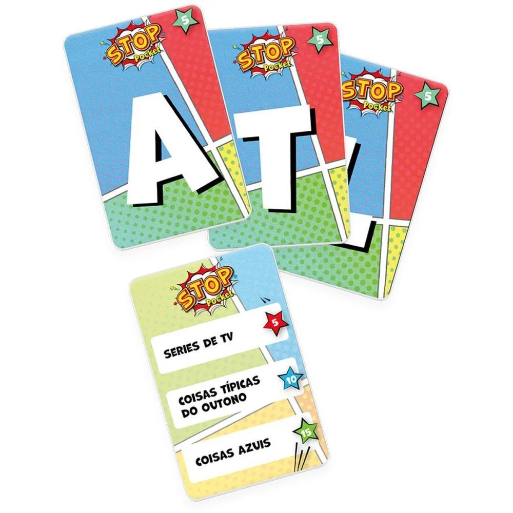 Jogo De Cartas Stop Pocket Pais E Filhos (Unidade) - imagem 4