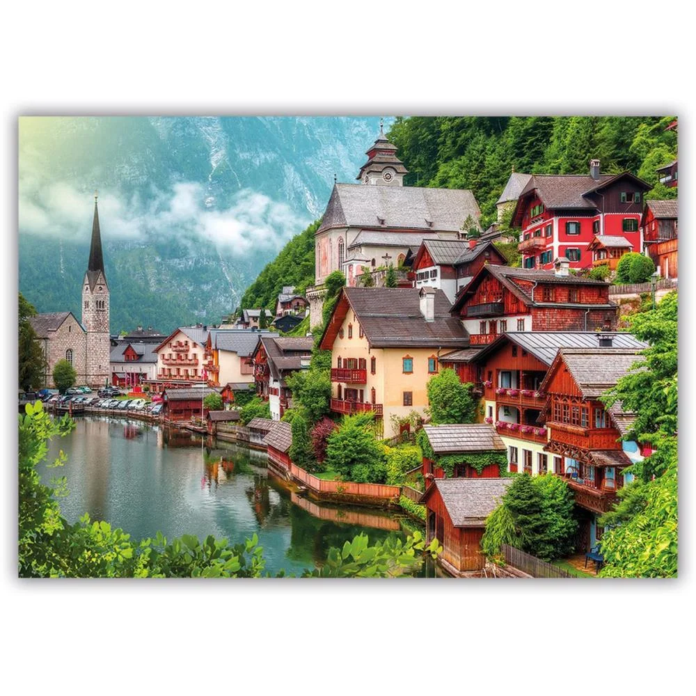 Quebra-Cabeca Cartonado Austria 1000 Pecas Pais E Filhos (Unidade) - imagem 4