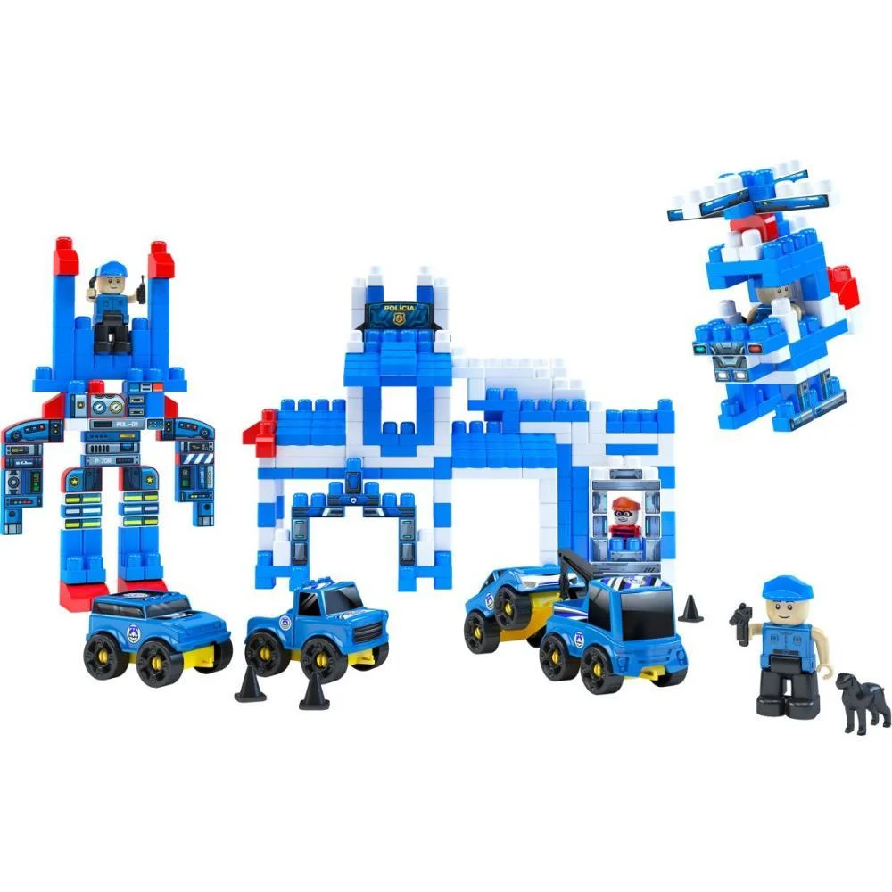 Brinquedo Para Montar Policia Click 340Pcs Dismat (Unidade) - imagem 3
