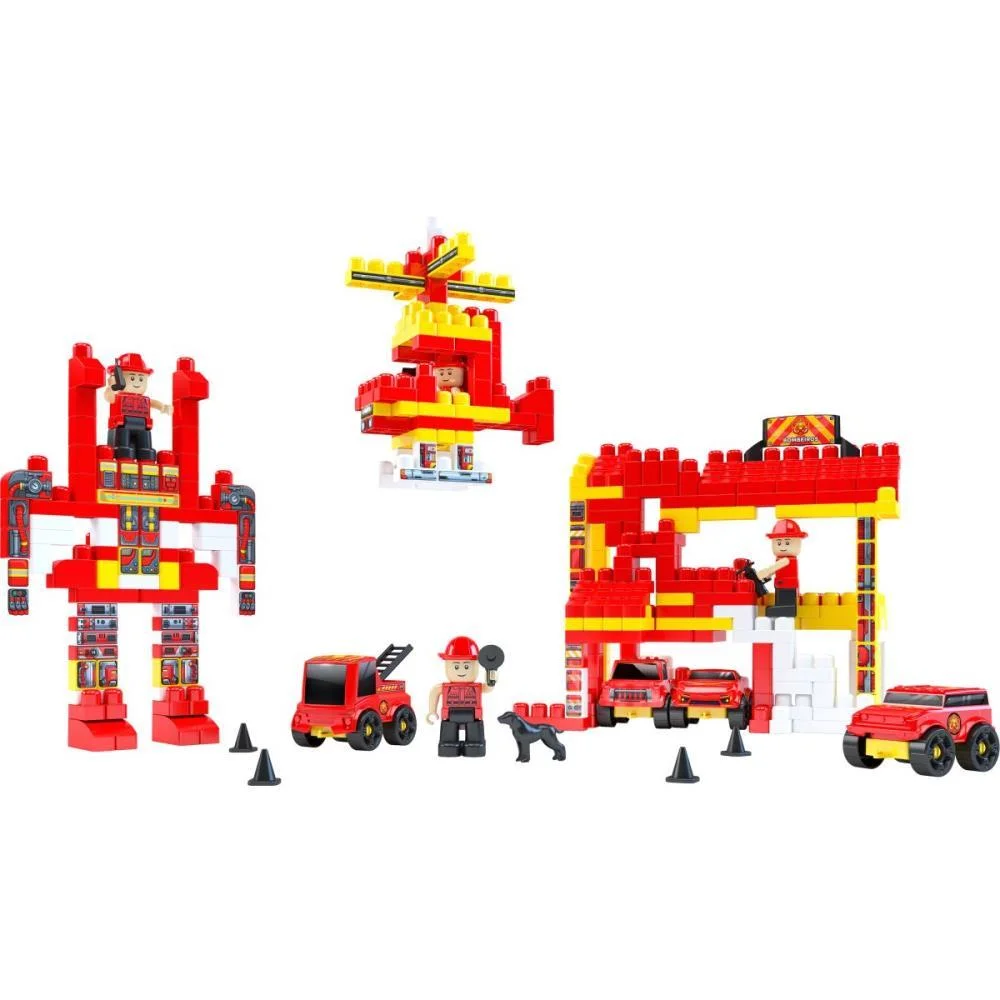 Brinquedo Para Montar Bombeiro Click 340Pcs Dismat (Unidade) - imagem 2
