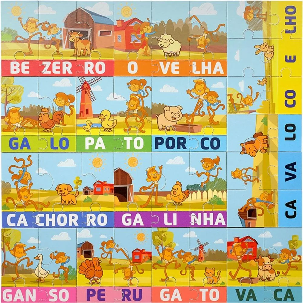Brinquedo Pedagogico Silabas 64 Pecas Leonora (Unidade) - imagem 3