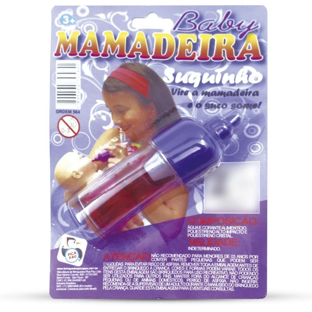 Brincando De Casinha Mamadeira Suquinho P/Boneca Pica Pau (Unidade) - imagem 4