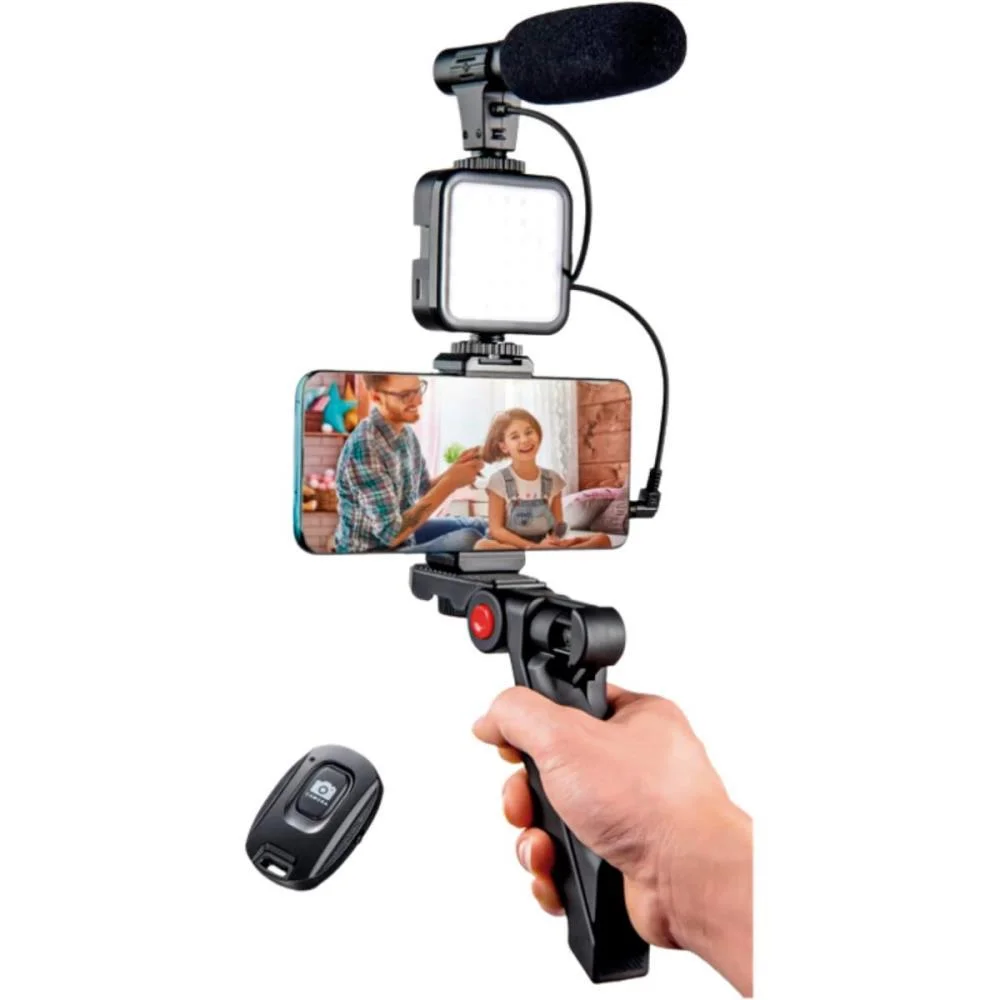 Suporte Para Celular Tripe C/Led/Microfone Youtuber Flex (Unidade) - imagem 3