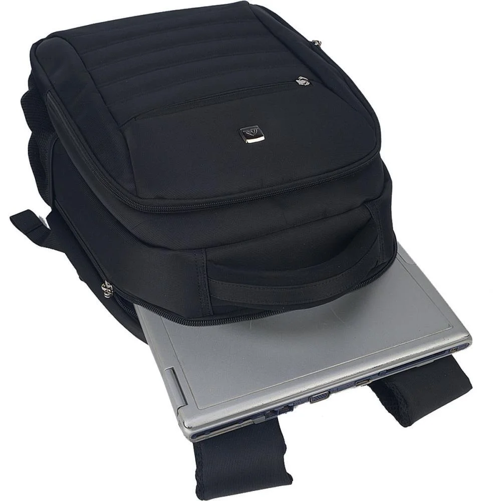 Mochila Para Notebook Polo King Basic Preta 18Pol. Luxcel (Unidade) - imagem 7