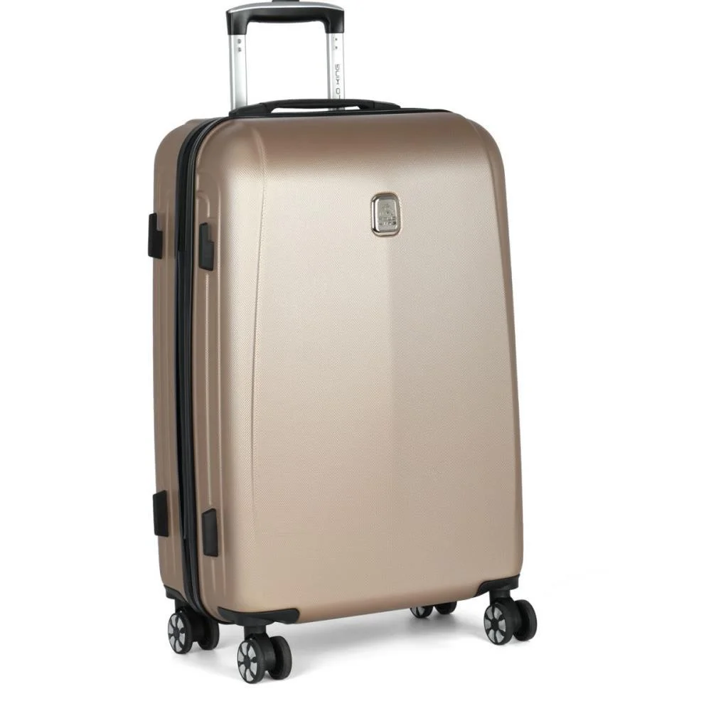 Mala De Viagem Bordo Abs 360 Geneva Champanhe Luxcel (Unidade) - imagem 4