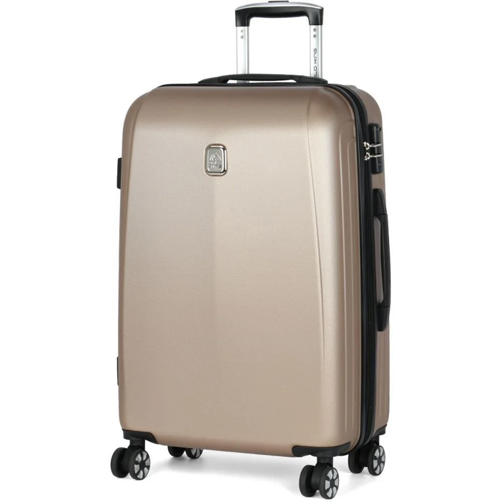 Mala De Viagem Bordo Abs 360 Geneva Champanhe Luxcel (Unidade) - imagem 5