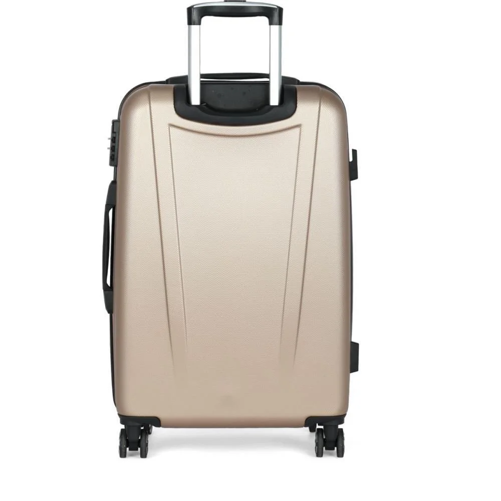 Mala De Viagem Bordo Abs 360 Geneva Champanhe Luxcel (Unidade) - imagem 7