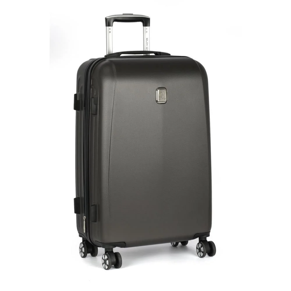Mala De Viagem Bordo Abs 360 Geneva Grafite Luxcel (Unidade) - imagem 4