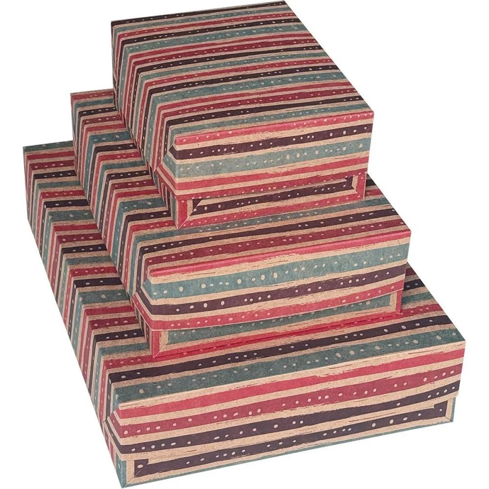 Caixa Para Presente Com Tampa Kraft Pq 14,5X19X7,5 Decor.(S) Cristina (Pct.c/10) - imagem 3