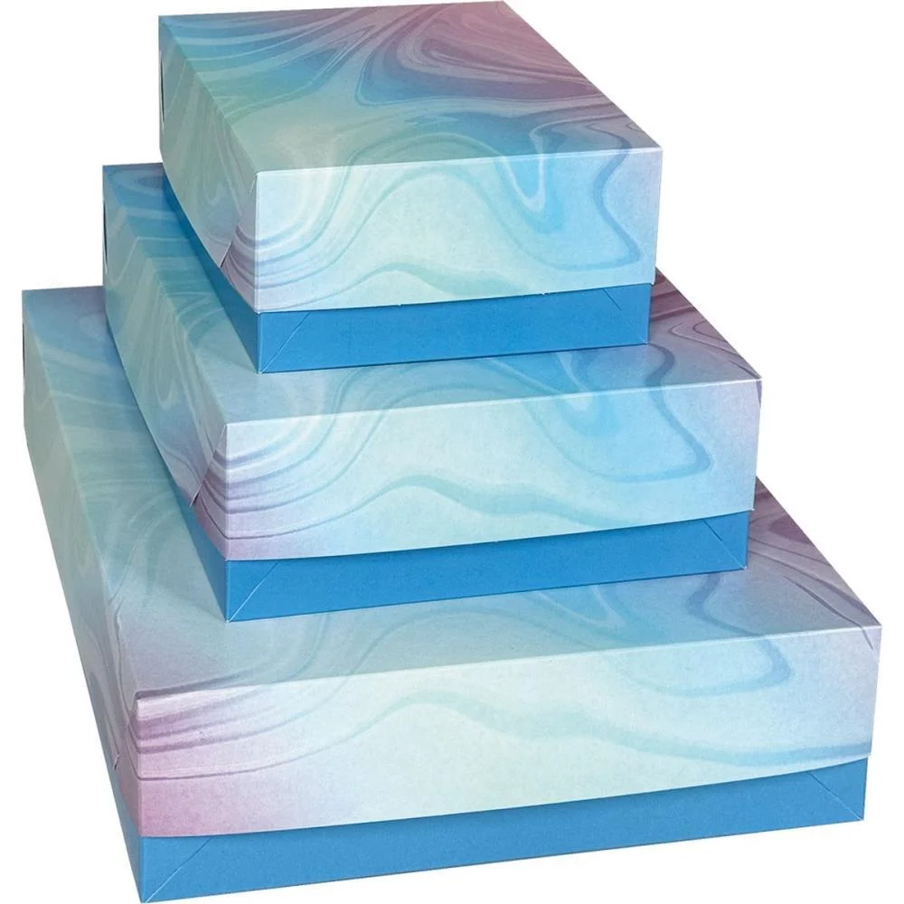 Caixa Para Presente Com Tampa Abstrato Gd 25,5X35X7,5 (S) Cristina (Pct.c/16) - imagem 4