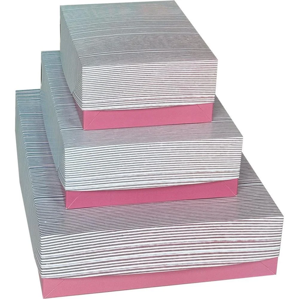 Caixa Para Presente Com Tampa Abstrato Gd 25,5X35X7,5 (S) Cristina (Pct.c/16) - imagem 5