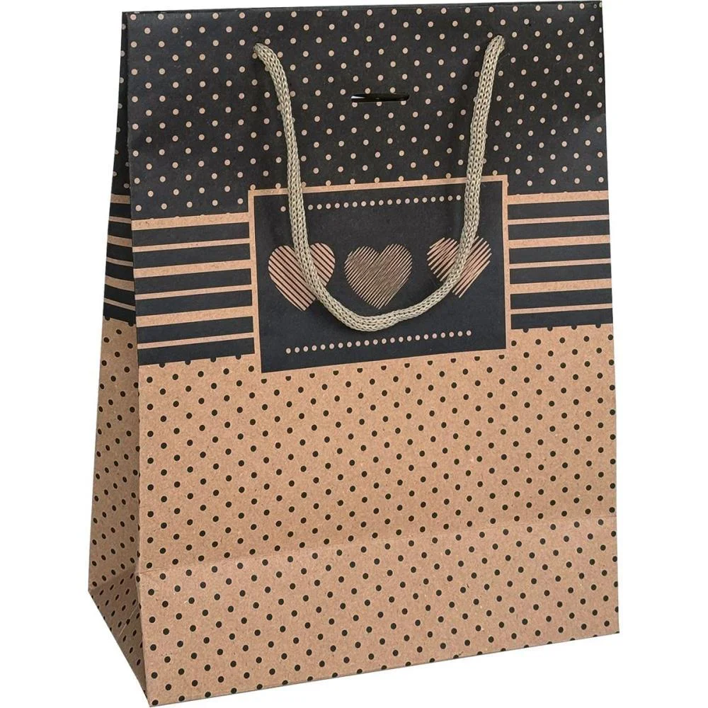 Sacola Para Presente Decorada Kraft Pq 14,5X19,5X8Cm (S) Cristina (Pct.c/10) - imagem 3