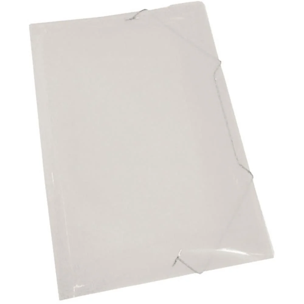 Pasta Aba Elastica Plastica Oficio Cristal V.m.p. (Pct.c/10) - imagem 3
