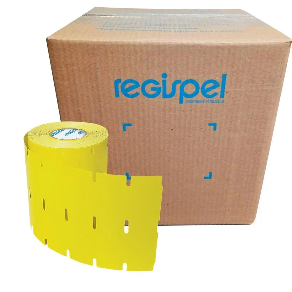 Etiqueta Para Marcacao Gondola 105X30Mm 3Gaps 45M Am Regispel (Rolo) - imagem 3