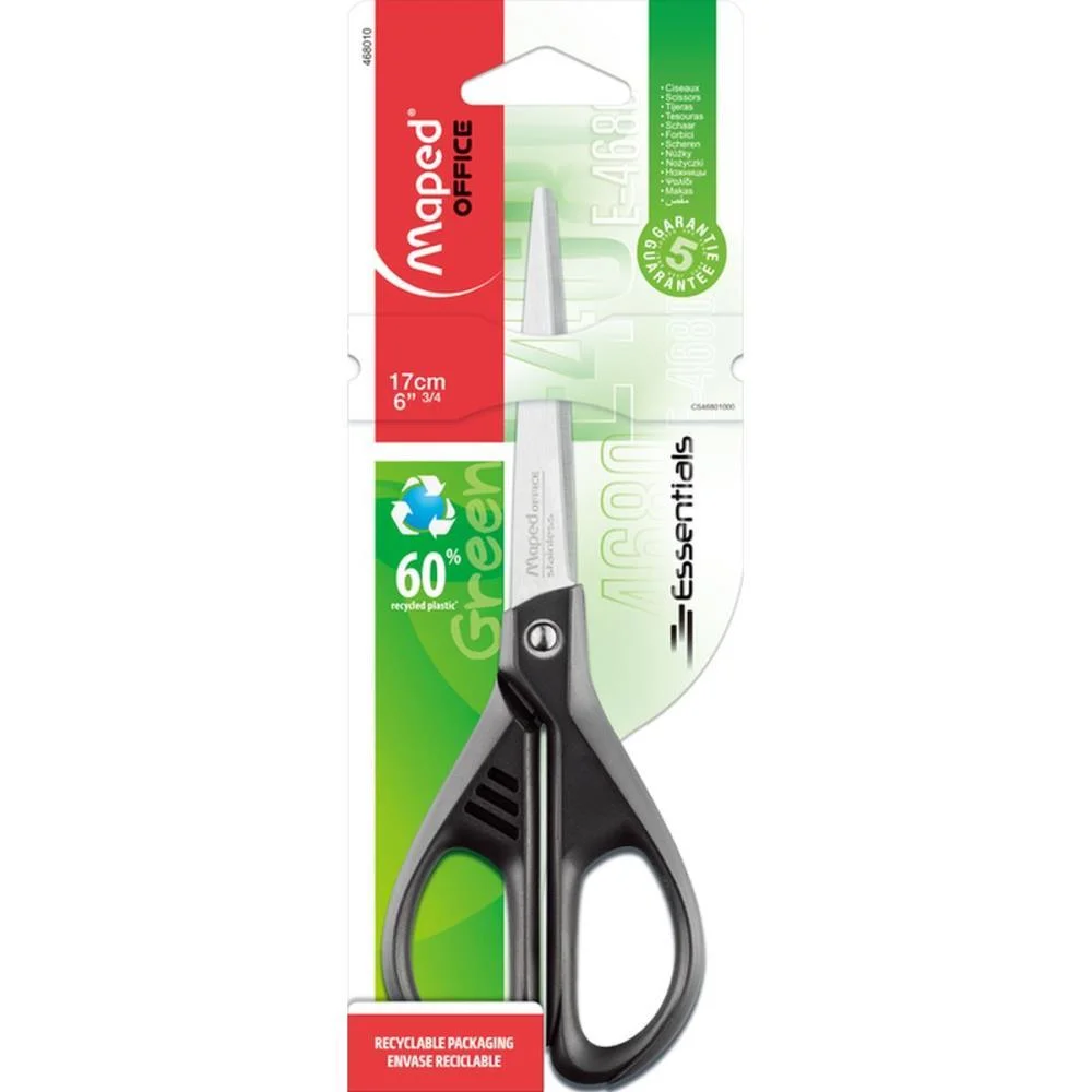Tesoura Multiuso Essentials Green 17Cm Maped (Unidade) - imagem 2