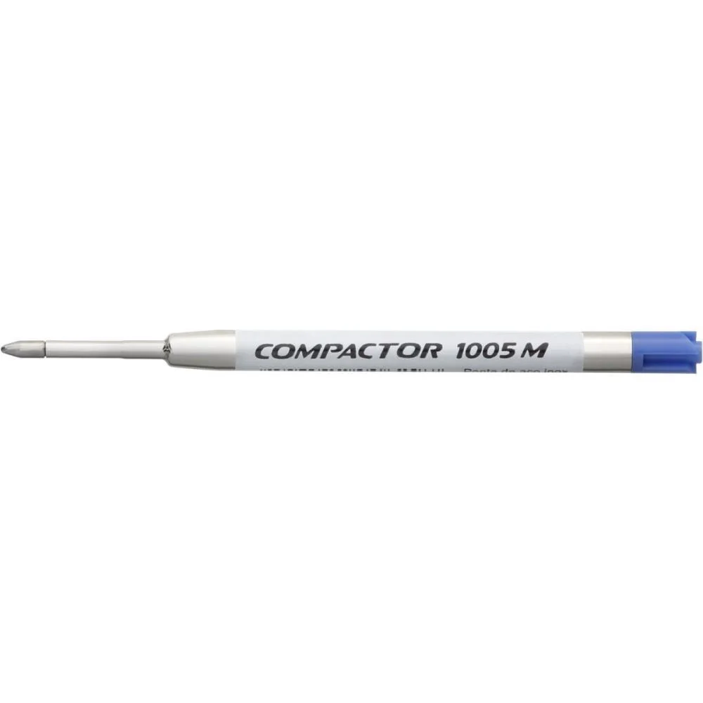 Carga Caneta Esferografica 1005 Metalica Azul Bl.c/01 Compactor (Cx.c/10) - imagem 4