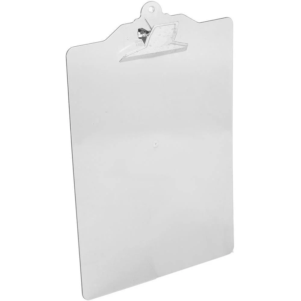 Prancheta Plastica A4 C/Prend. Metal Cristal Carbrink (Unidade) - imagem 3