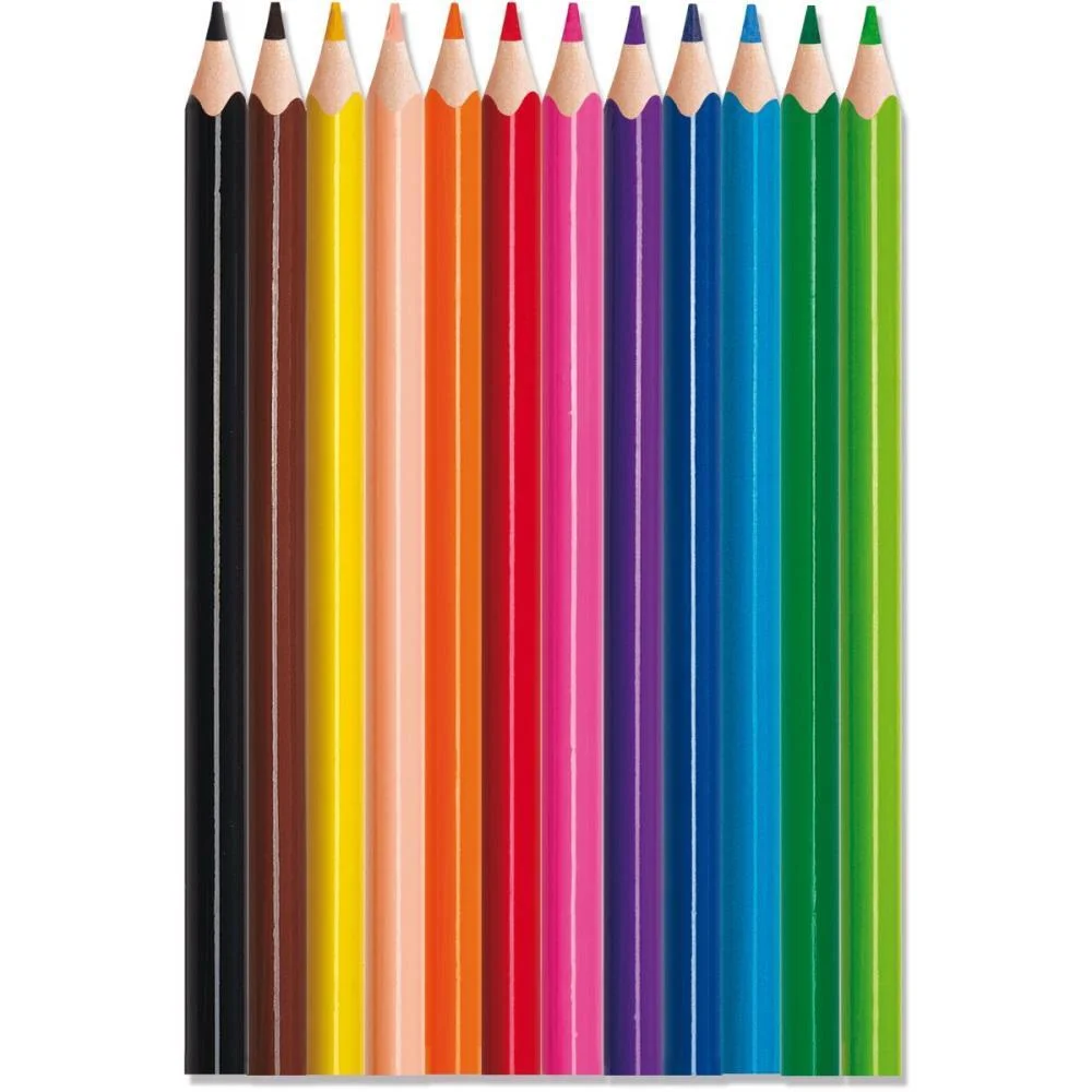 Lapis De Cor Jumbo Color Peps Strong 12 Cores Maped (Estojo) - imagem 3