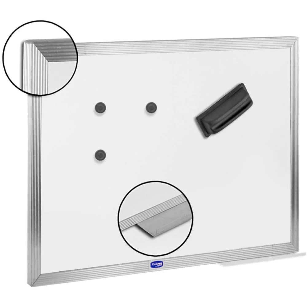Quadro Aviso Magnetico 100X080Cm Aluminio Pop Cortiarte (Unidade) - imagem 4