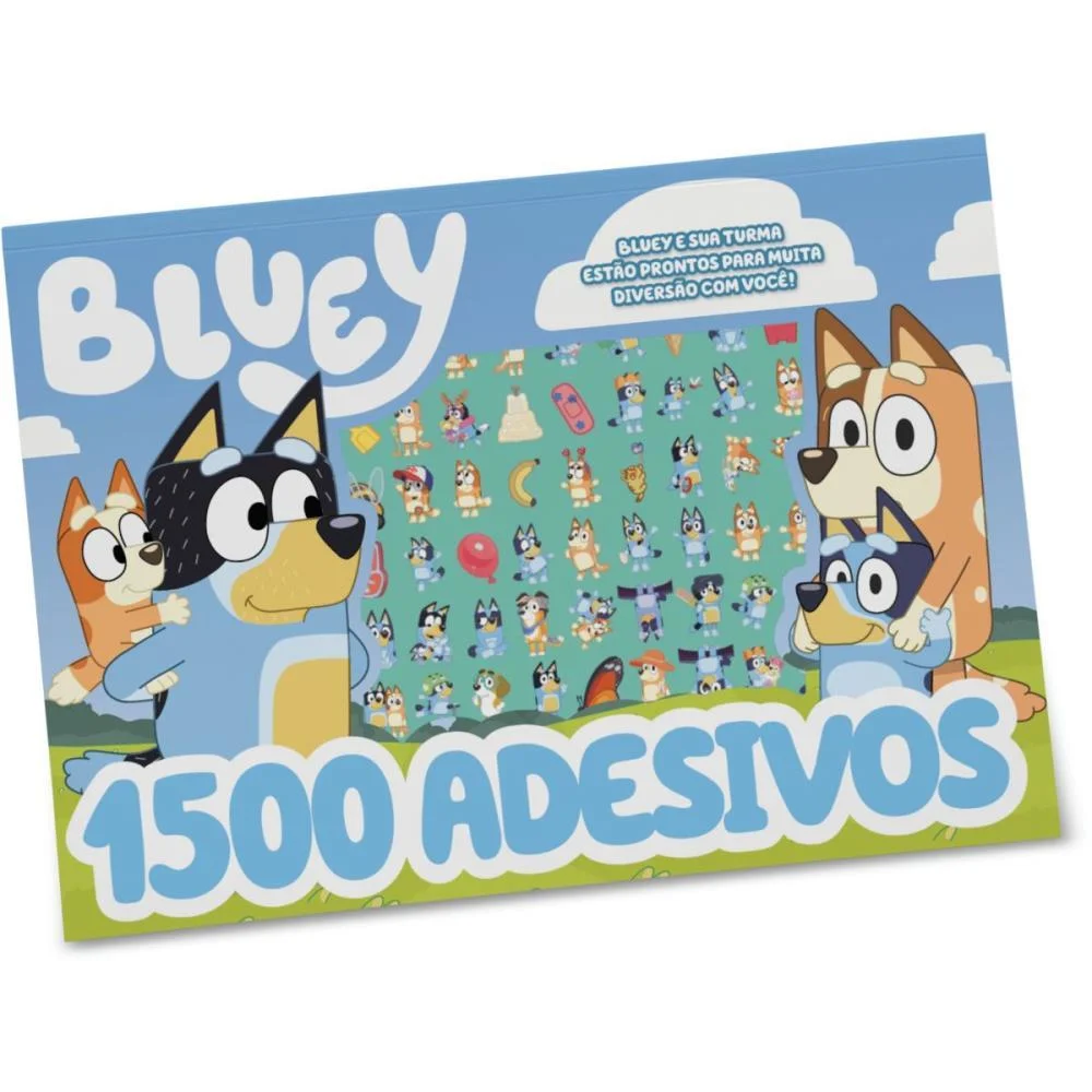 Livro Com Adesivos 1500 Adesivos Bluey Online Editora (Unidade) - imagem 2