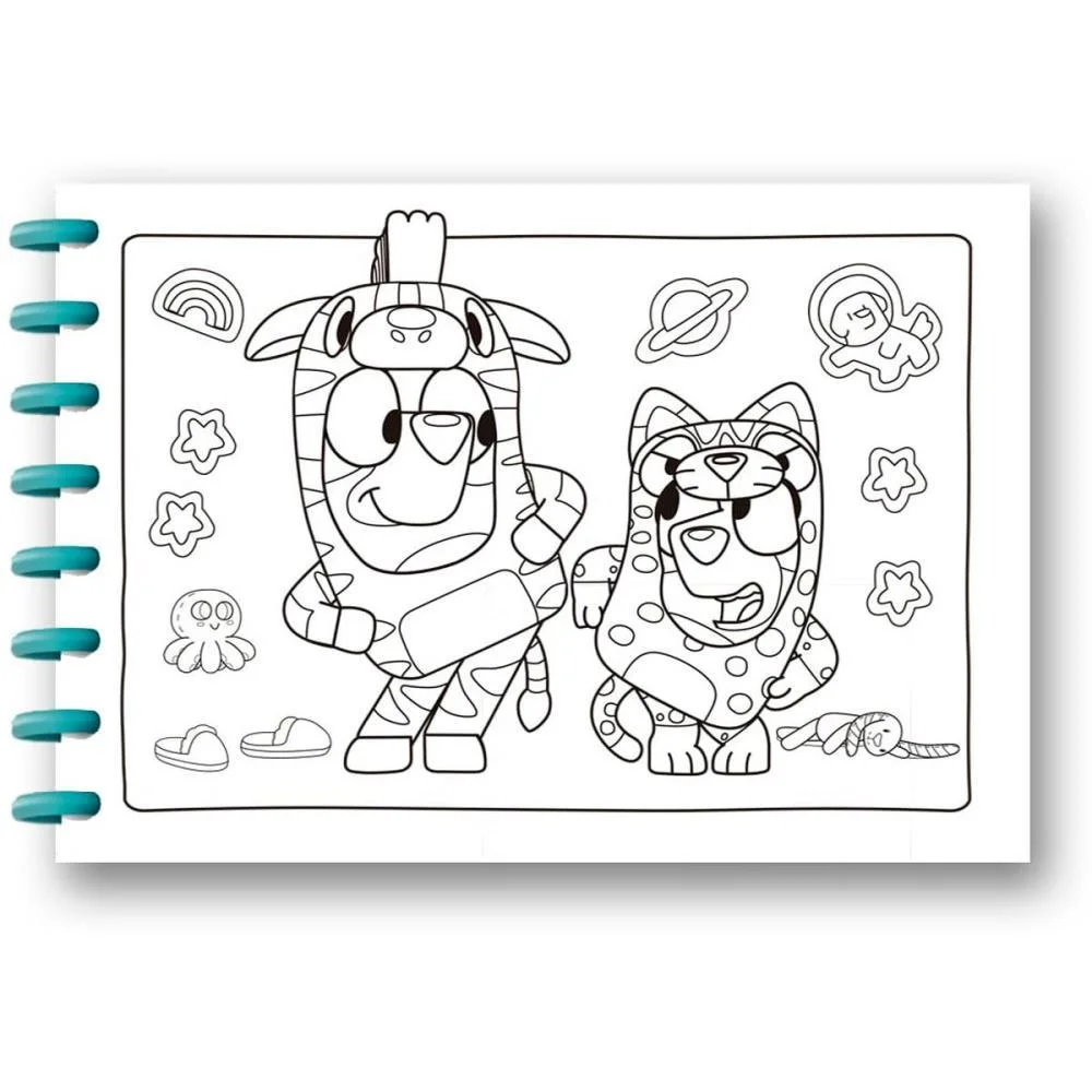 Livro Infantil Colorir Cute E Comfy Bluey Online Editora (Unidade) - imagem 5