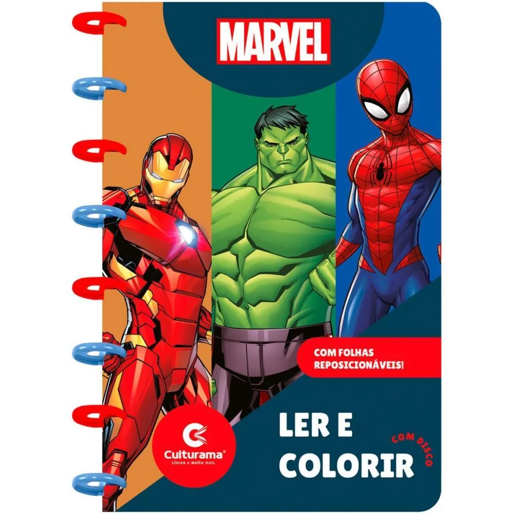 Livro Infantil Colorir Ler E Colorir Disco Homem Aran Culturama (Unidade) - imagem 2
