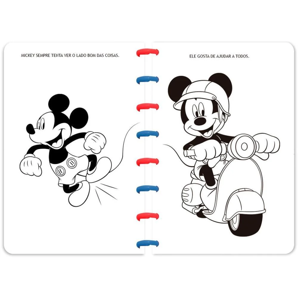 Livro Infantil Colorir Ler E Colorir Disco Mickey Culturama (Unidade) - imagem 3