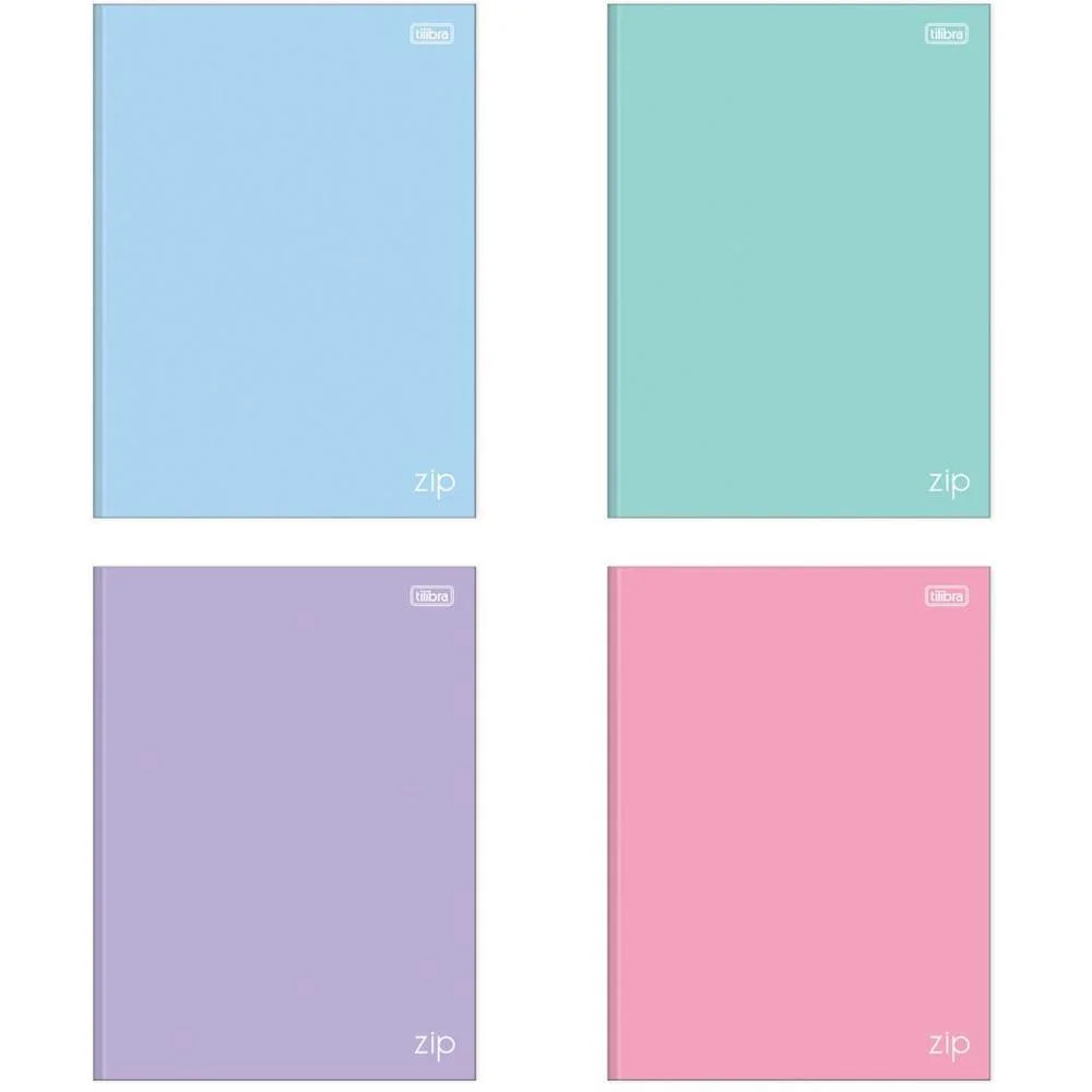 Caderno Brochurao Capa Dura Zip Colors 80Fls. Tilibra (Pct.c/05)