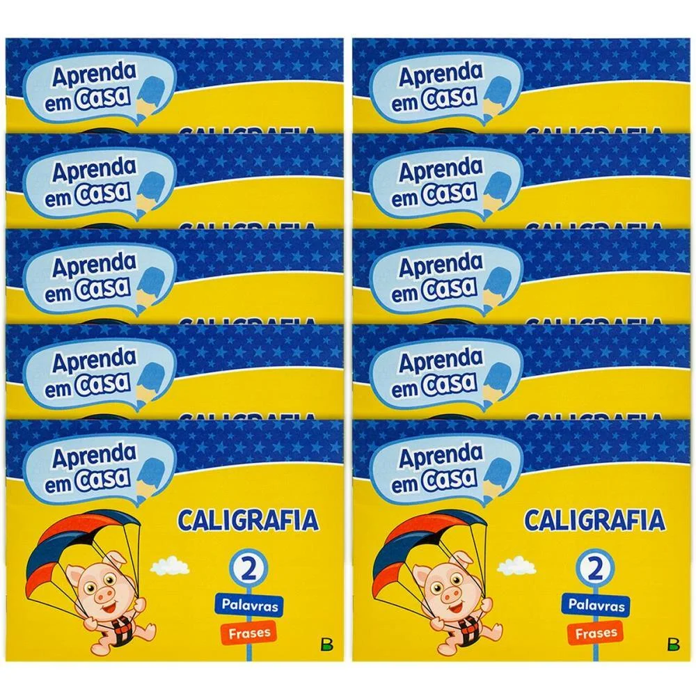Livro Caligrafia Aprenda Em Casa Vol.2 14Pg Todolivro (Pct.c/10) - imagem 5