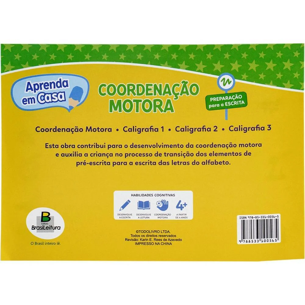 Livro Caligrafia Aprenda Em Casa Cood.motora 14 Todolivro (Pct.c/10) - imagem 3