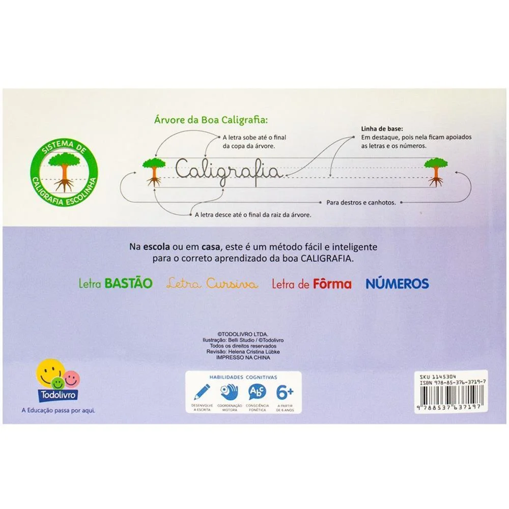 Livro Caligrafia Escolinha Sistema Uv Cursiv 32 Todolivro (Pct.c/05) - imagem 3