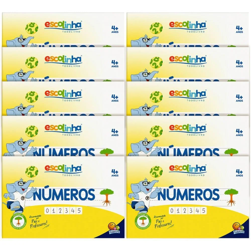 Livro Caligrafia Escolinha Sistema Uv Numeros 3 Todolivro (Pct.c/05) - imagem 2