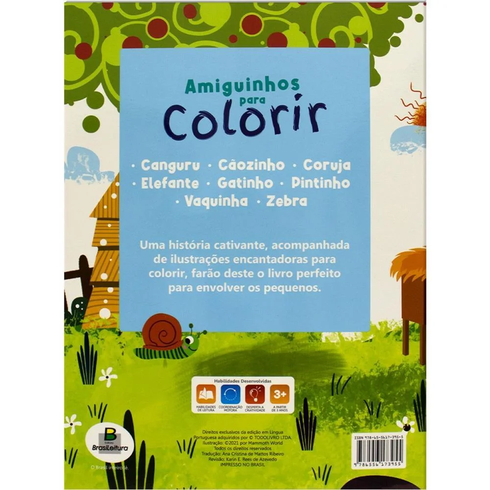 Livro Infantil Colorir Amiguinhos P/Color.pintinho 10 Todolivro (Pct.c/05) - imagem 3