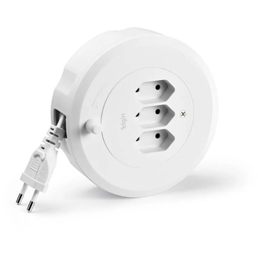 Extensao Eletrica Bipolar Carretel 2P 10Amp.5M Elgin (Unidade) - imagem 4