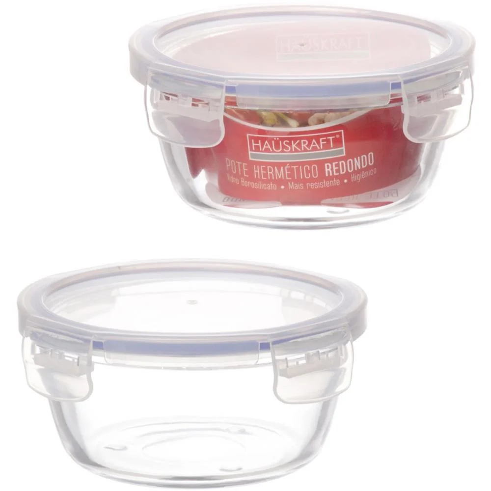 Pote De Vidro Hermetico Redondo 370Ml Western (Unidade) - imagem 2