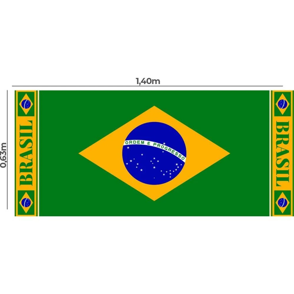 Copa Do Mundo Tnt Painel Bandeira Do Brasil Mewi (Pct.c/25) - imagem 2