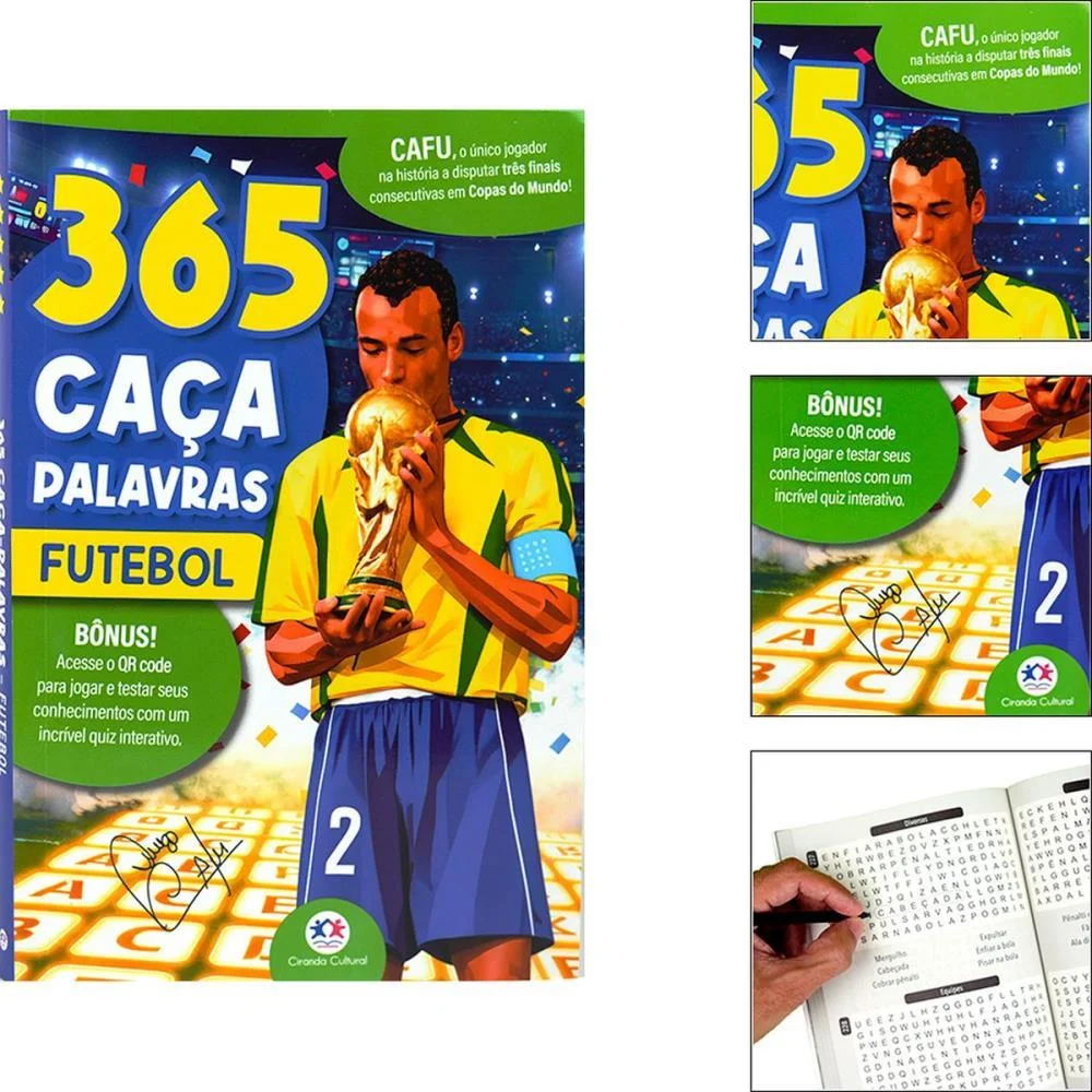 Copa Do Mundo Livro 365 Caca Palavras 224Pgs Magic Kids (Unidade) - imagem 2