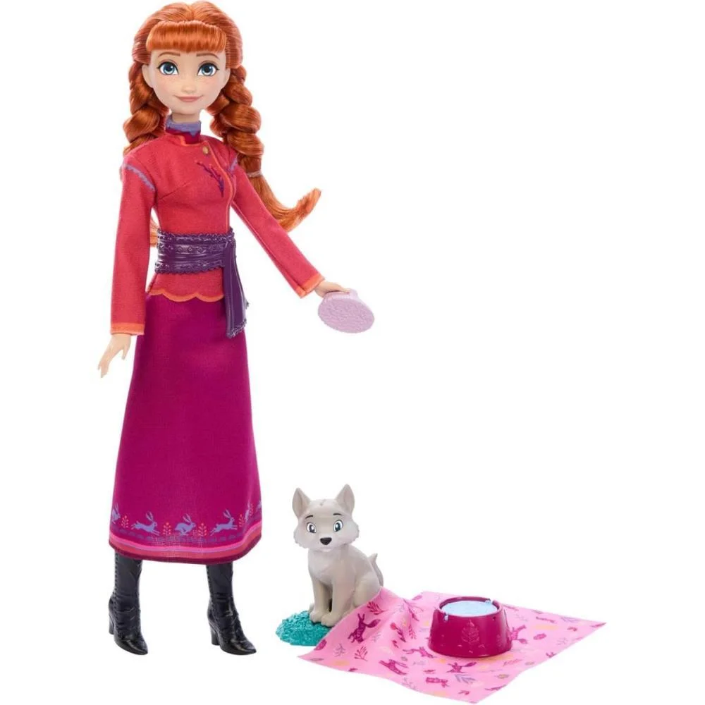 Boneca Disney Frozen Anna Com Bebe Raposa Mattel (Unidade) - imagem 2