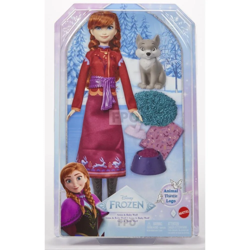 Boneca Disney Frozen Anna Com Bebe Raposa Mattel (Unidade) - imagem 10