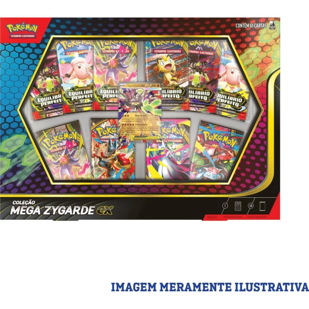 Jogo De Cartas Pokemon Box Mega Zygarde Ex Copag (Unidade) - imagem 2
