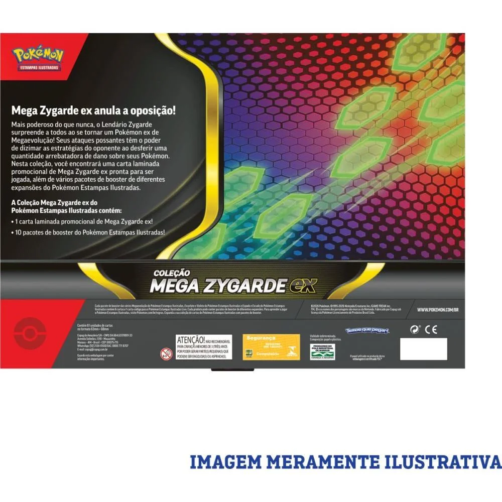 Jogo De Cartas Pokemon Box Mega Zygarde Ex Copag (Unidade) - imagem 4