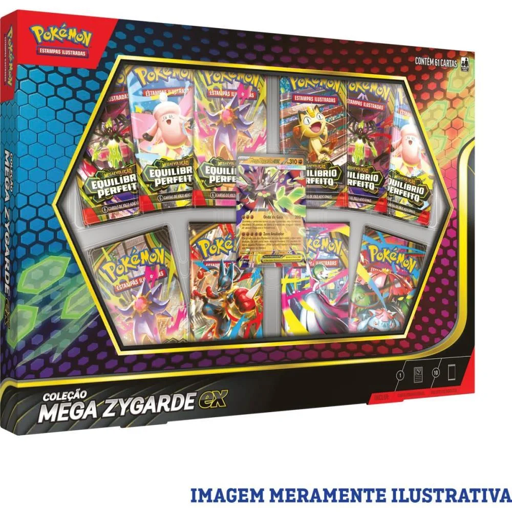 Jogo De Cartas Pokemon Box Mega Zygarde Ex Copag (Unidade) - imagem 5