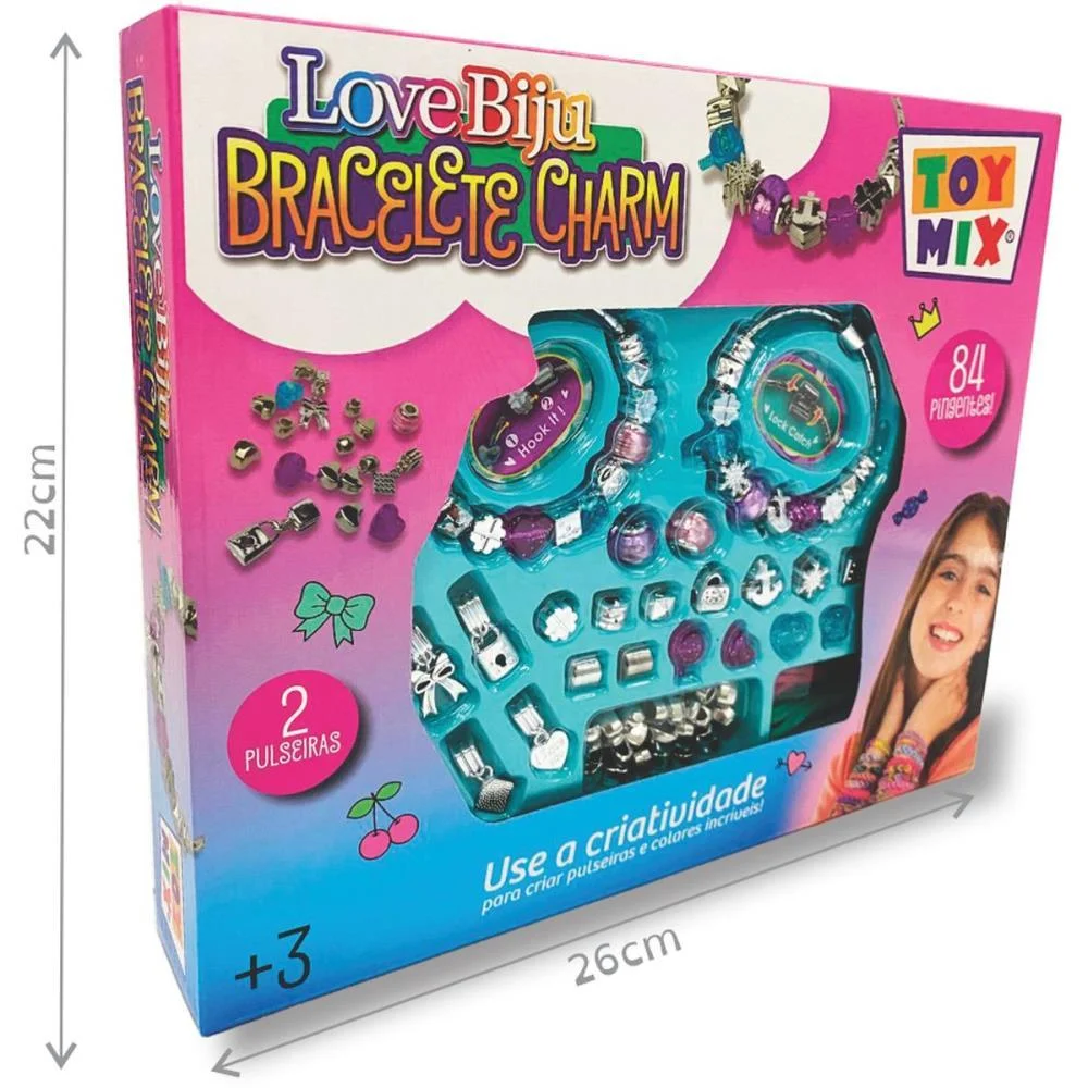 Bijuteria E Micanga Love Biju Bracelet Charm (S) Toy Mix (Unidade) - imagem 5