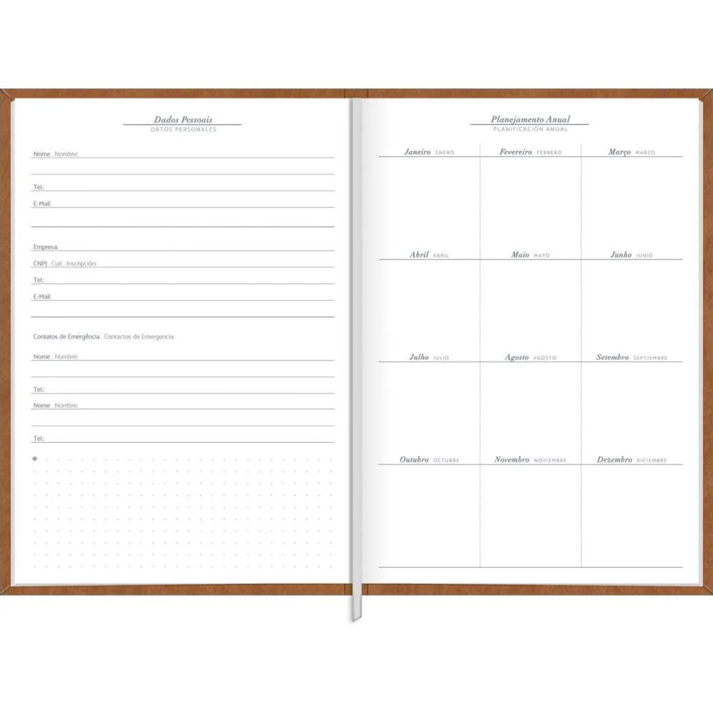 Agenda Permanente Pratika Cores Cost 192F145X205 Tilibra (Pct.c/05) - imagem 3